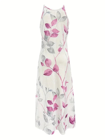 Bohemian Chic Floral Peplum Long Dress - Clearance Sale Dresses The Nichole Collection