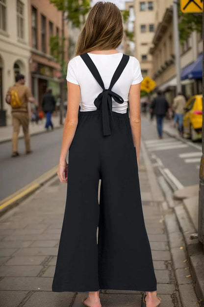 Boho Breeze Wide-Leg Overalls The Nichole Collection