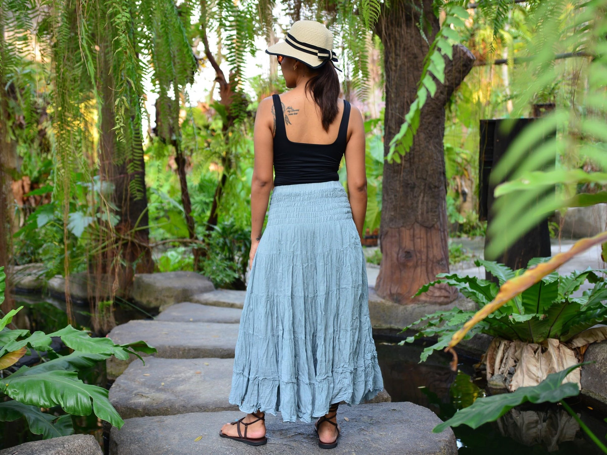 Boho Hippie Maxi Cotton Long Skirt The Nichole Collection