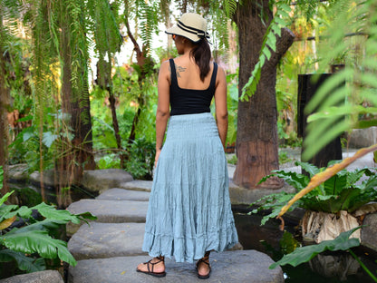 Boho Hippie Maxi Cotton Long Skirt The Nichole Collection