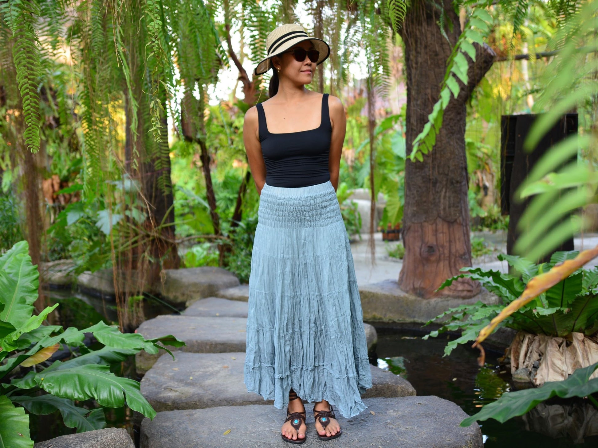 Boho Hippie Maxi Cotton Long Skirt The Nichole Collection