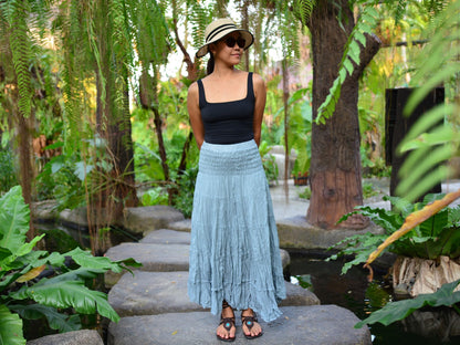 Boho Hippie Maxi Cotton Long Skirt The Nichole Collection