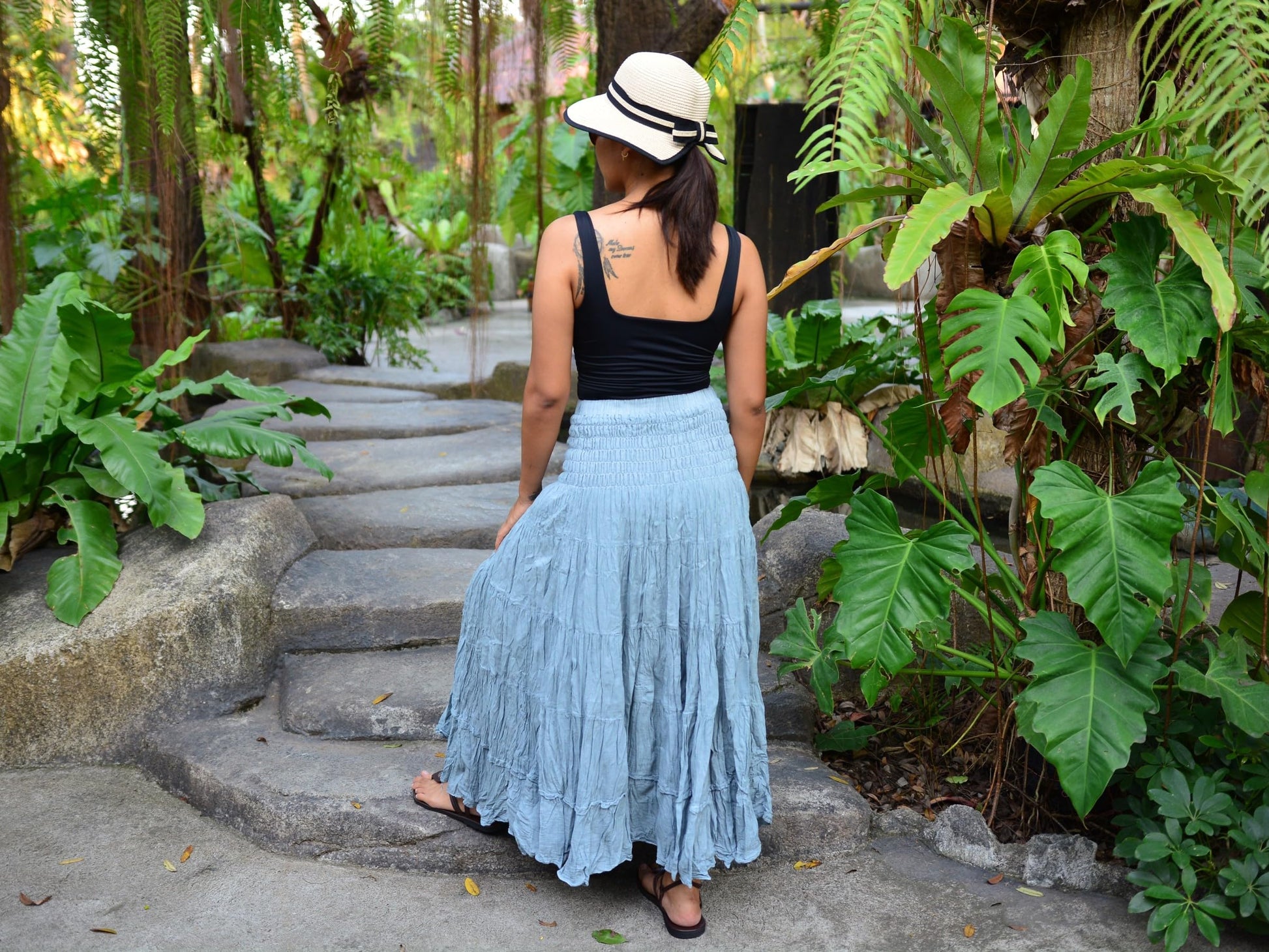 Boho Hippie Maxi Cotton Long Skirt The Nichole Collection