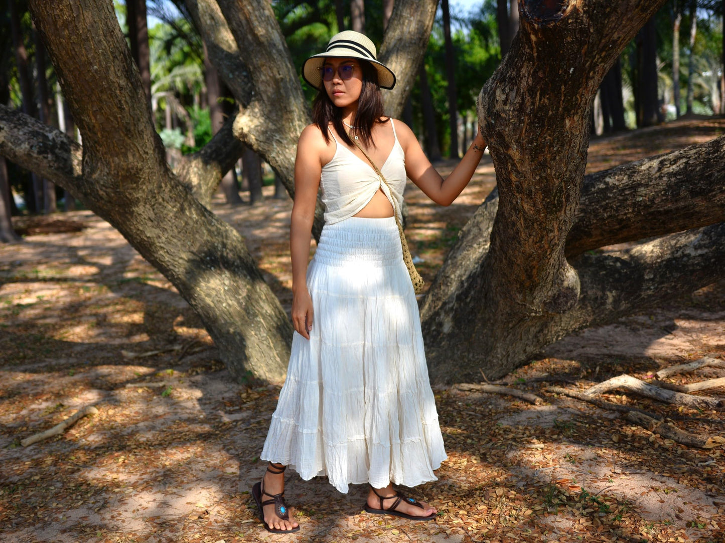Boho Hippie Maxi Cotton Long Skirt The Nichole Collection