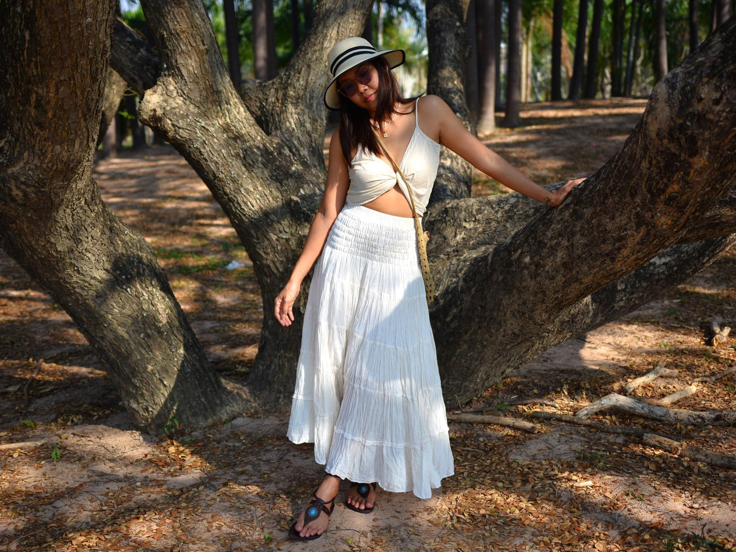 Boho Hippie Maxi Cotton Long Skirt The Nichole Collection