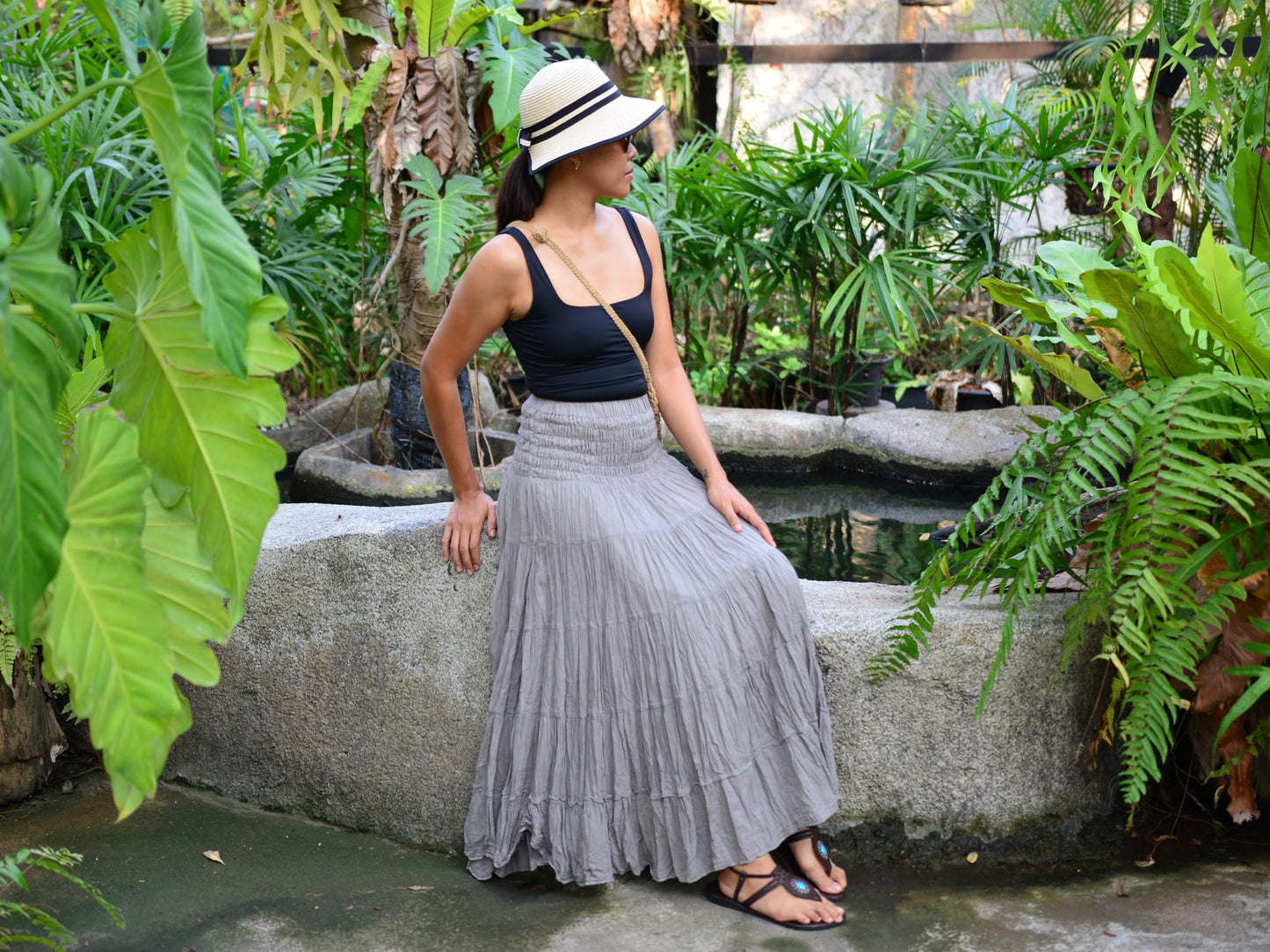 Boho Hippie Maxi Cotton Long Skirt The Nichole Collection