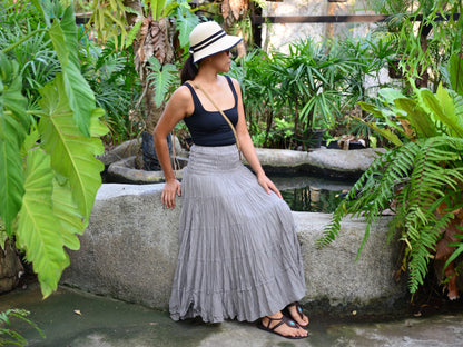 Boho Hippie Maxi Cotton Long Skirt The Nichole Collection