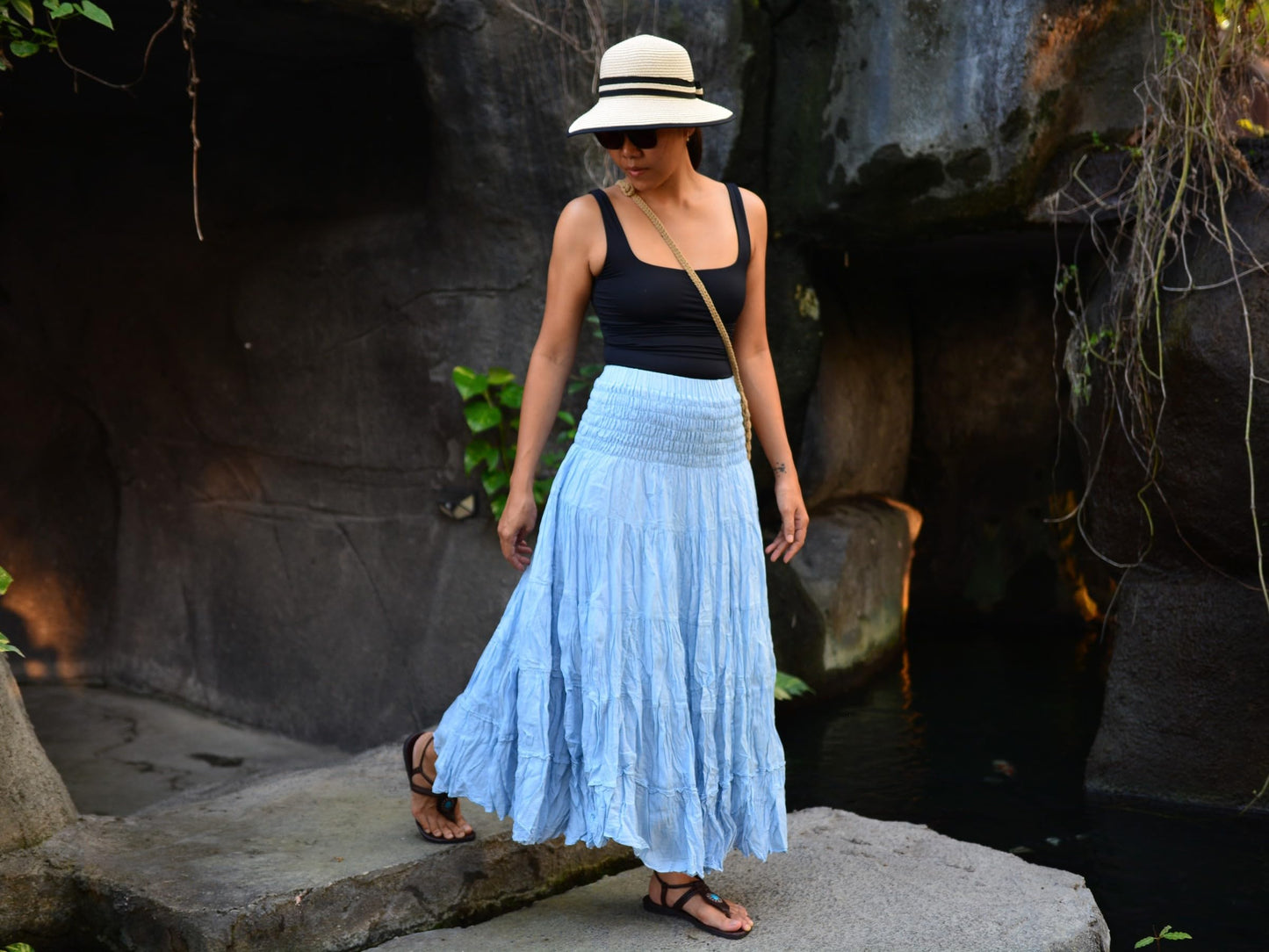 Boho Hippie Maxi Cotton Long Skirt The Nichole Collection