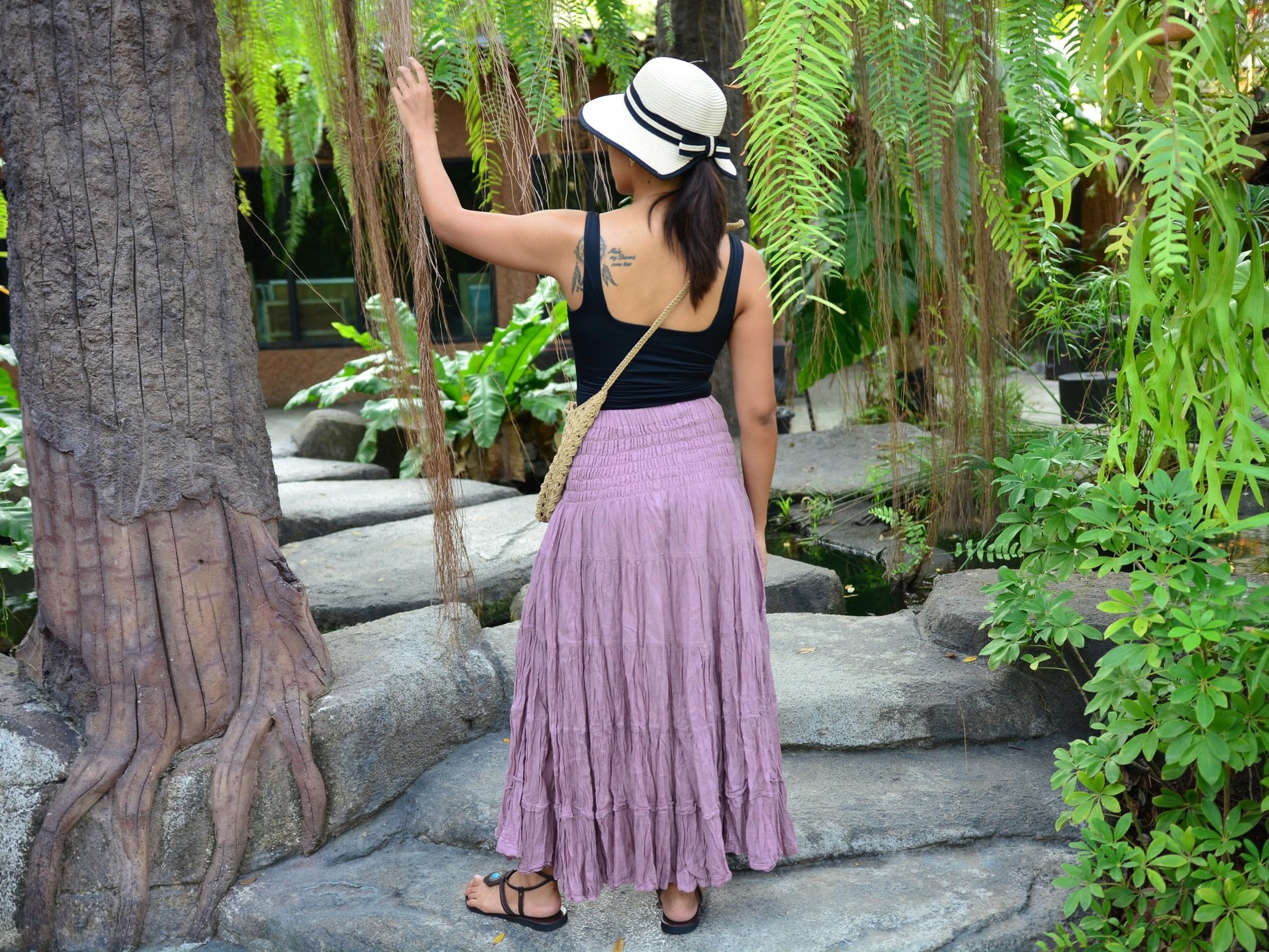 Boho Hippie Maxi Cotton Long Skirt The Nichole Collection