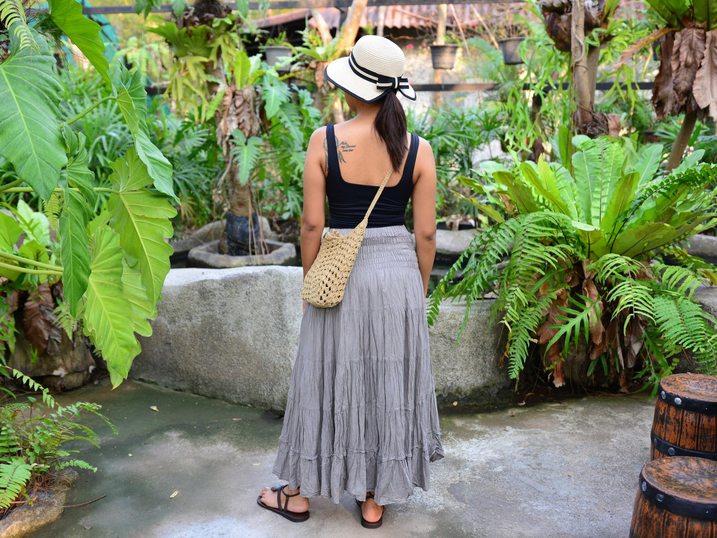 Boho Hippie Maxi Cotton Long Skirt The Nichole Collection