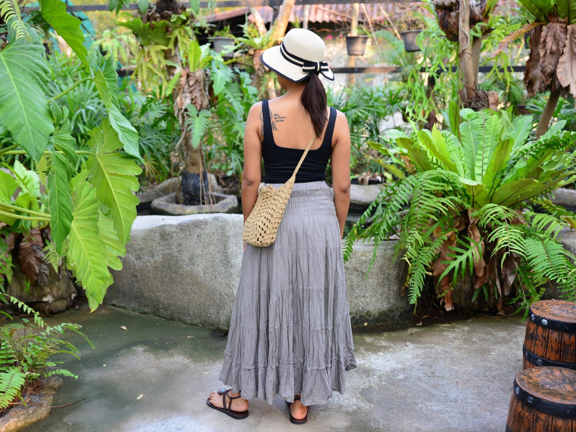 Boho Hippie Maxi Cotton Long Skirt The Nichole Collection