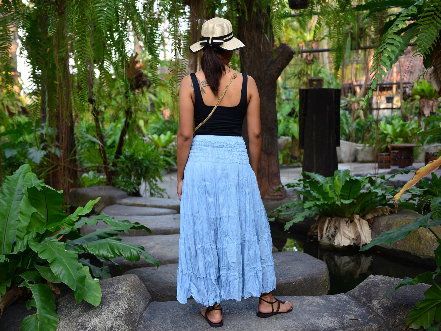 Boho Hippie Maxi Cotton Long Skirt The Nichole Collection