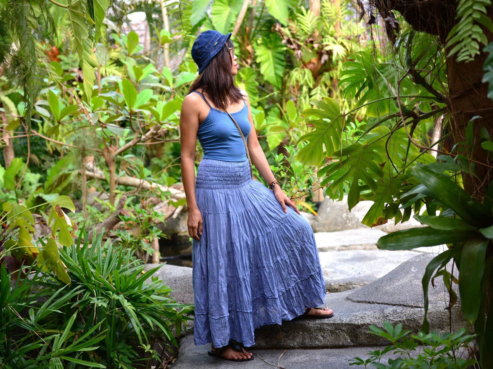 Boho Hippie Maxi Cotton Long Skirt The Nichole Collection