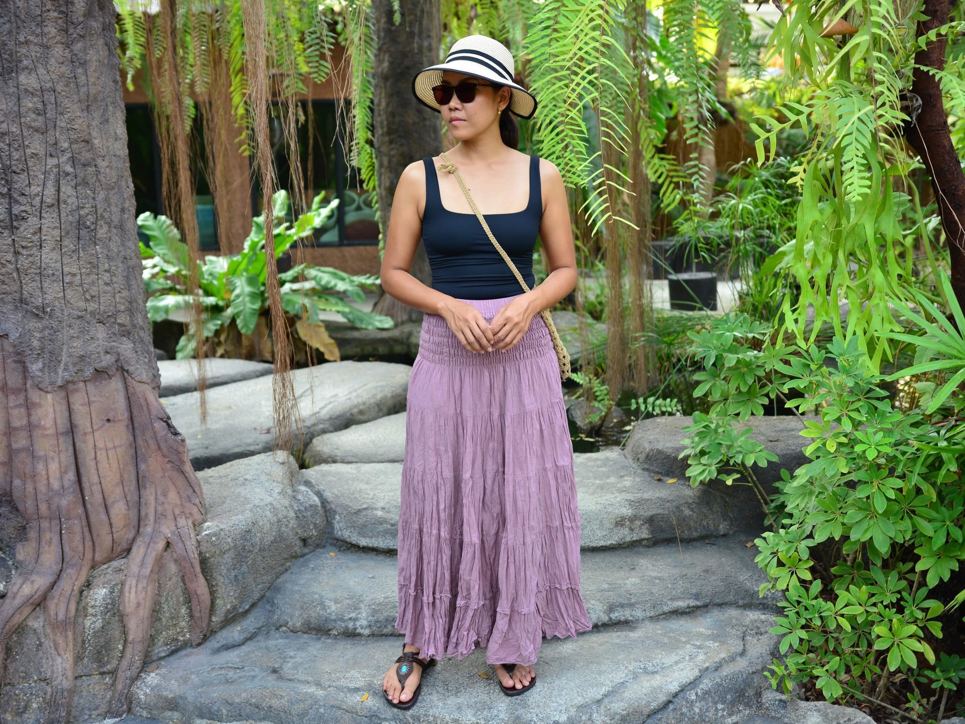 Boho Hippie Maxi Cotton Long Skirt The Nichole Collection