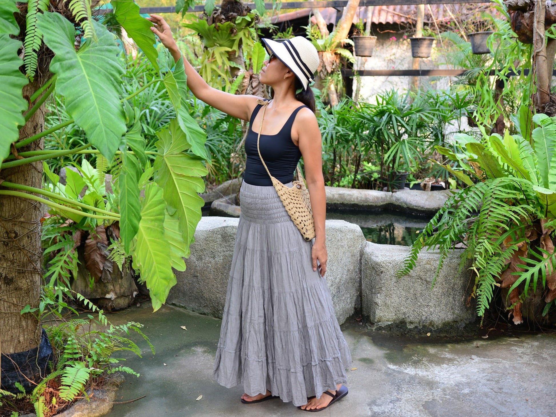 Boho Hippie Maxi Cotton Long Skirt The Nichole Collection