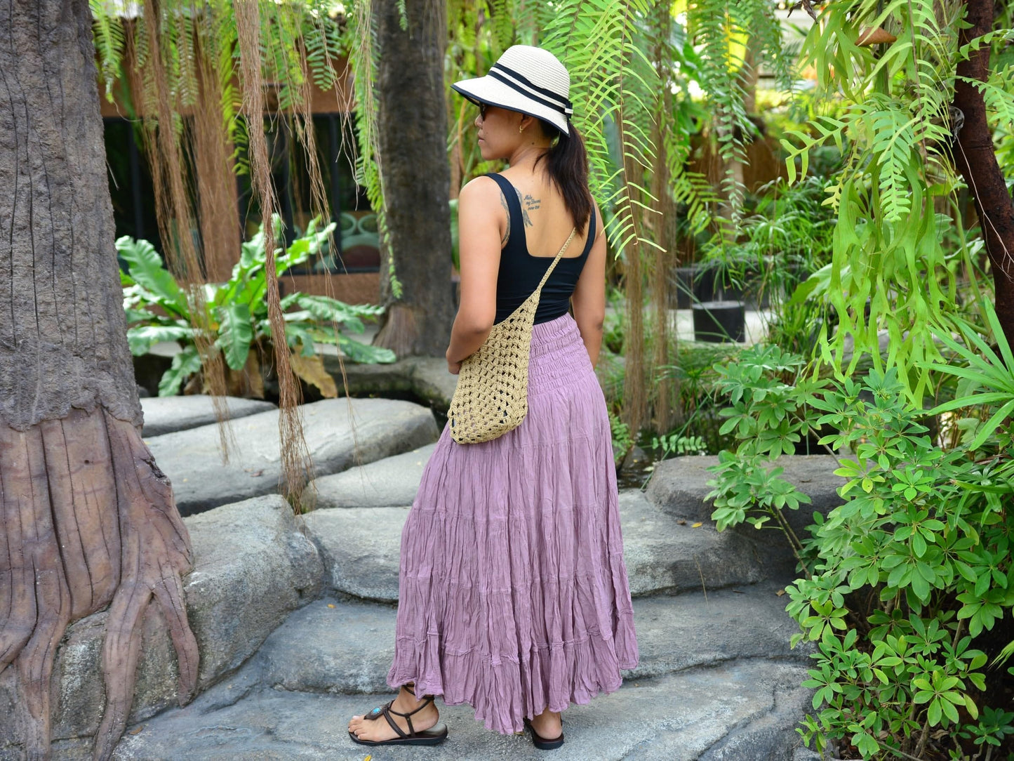 Boho Hippie Maxi Cotton Long Skirt The Nichole Collection