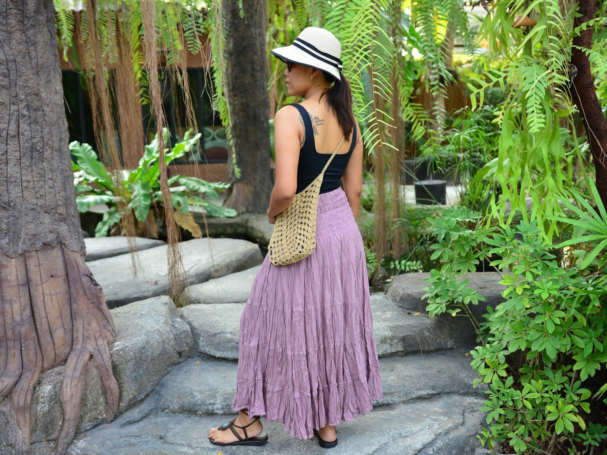 Boho Hippie Maxi Cotton Long Skirt The Nichole Collection