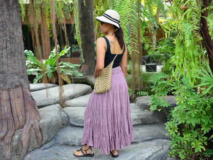 Boho Hippie Maxi Cotton Long Skirt The Nichole Collection