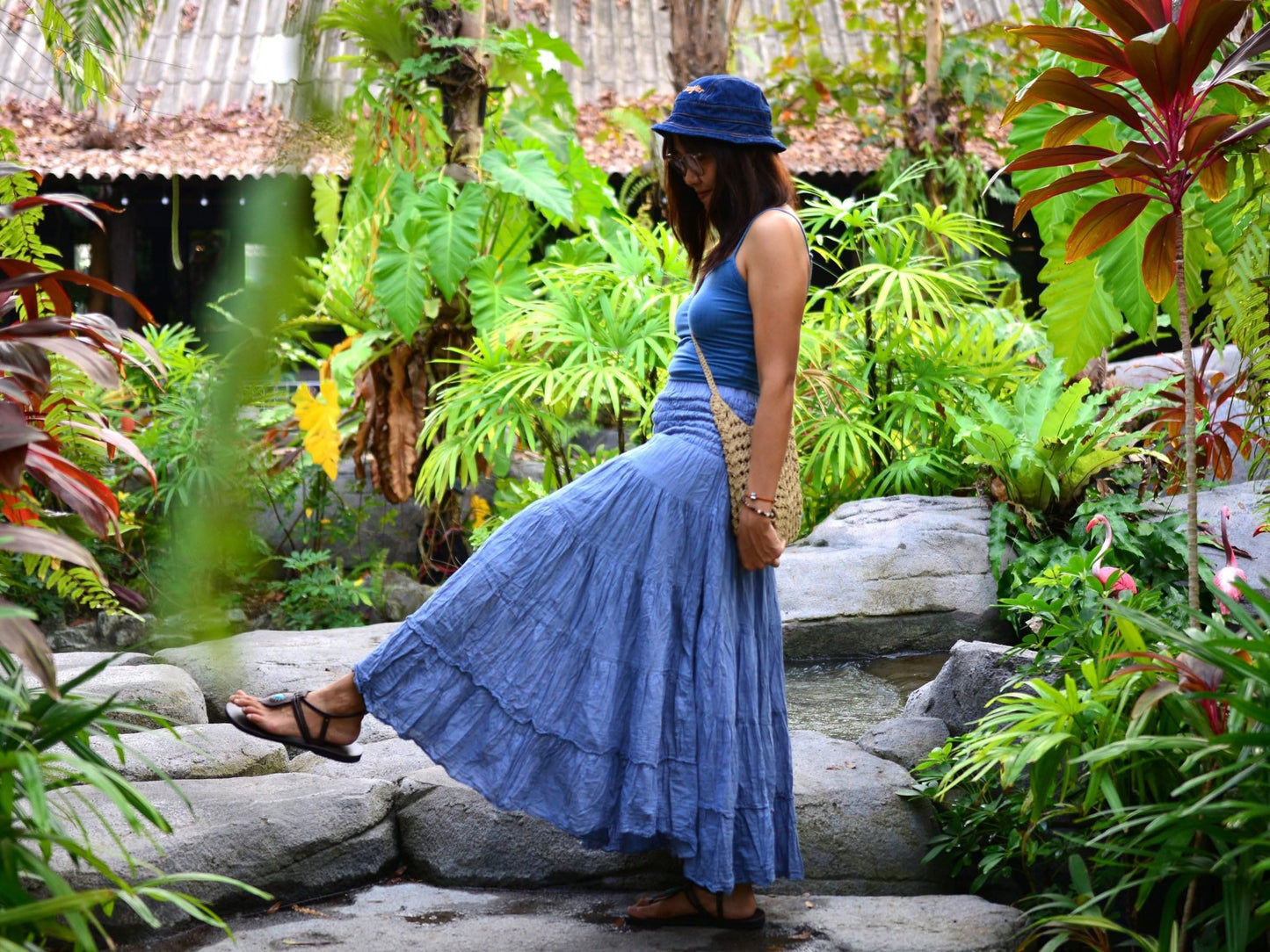 Boho Hippie Maxi Cotton Long Skirt The Nichole Collection