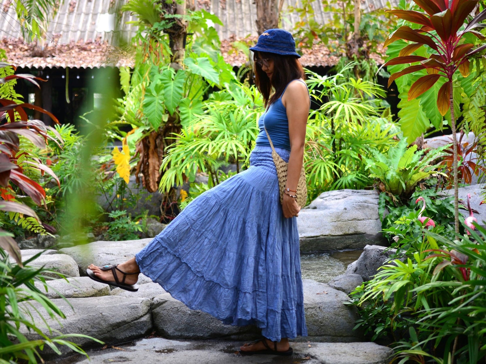 Boho Hippie Maxi Cotton Long Skirt The Nichole Collection