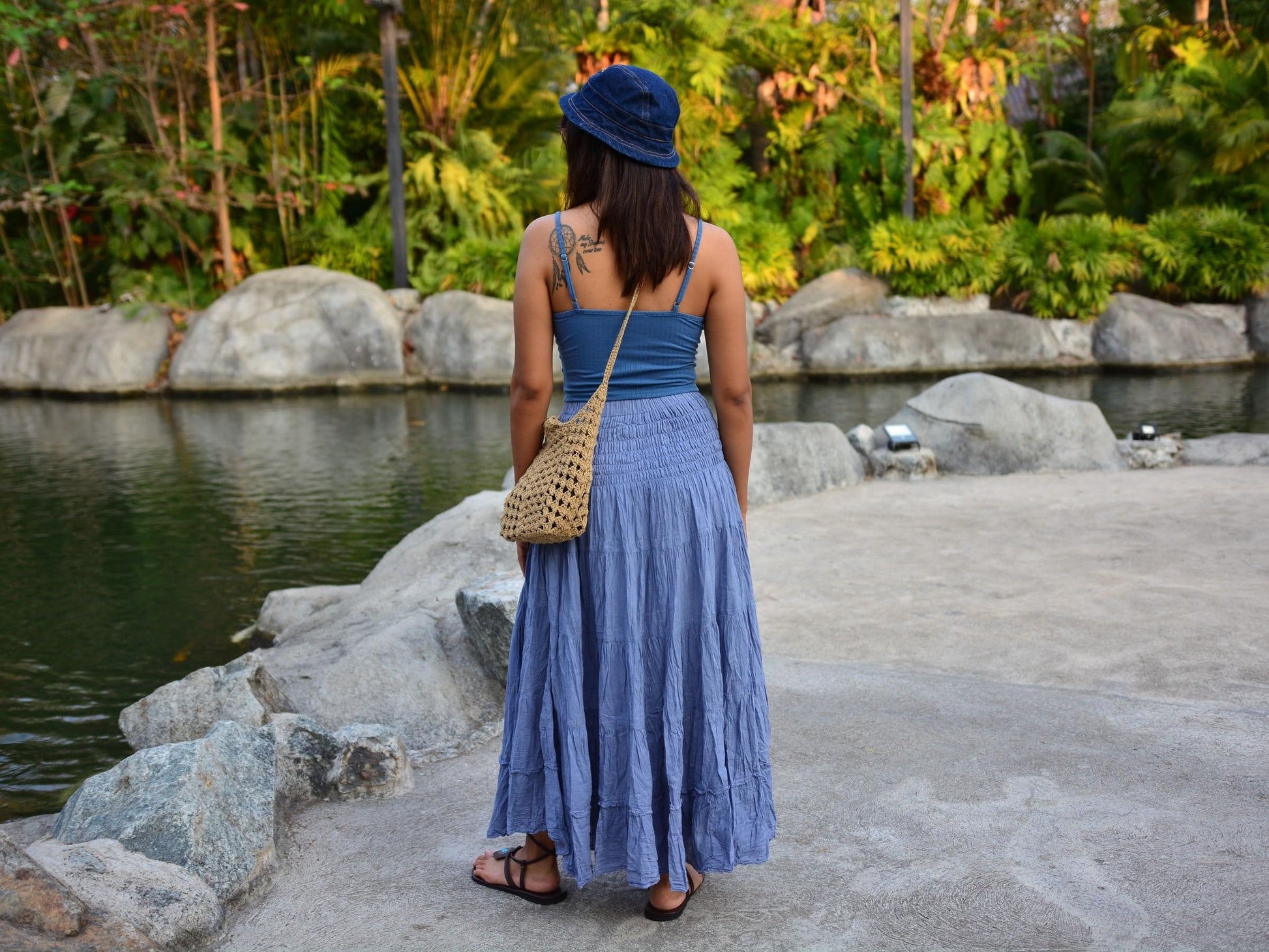 Boho Hippie Maxi Cotton Long Skirt The Nichole Collection