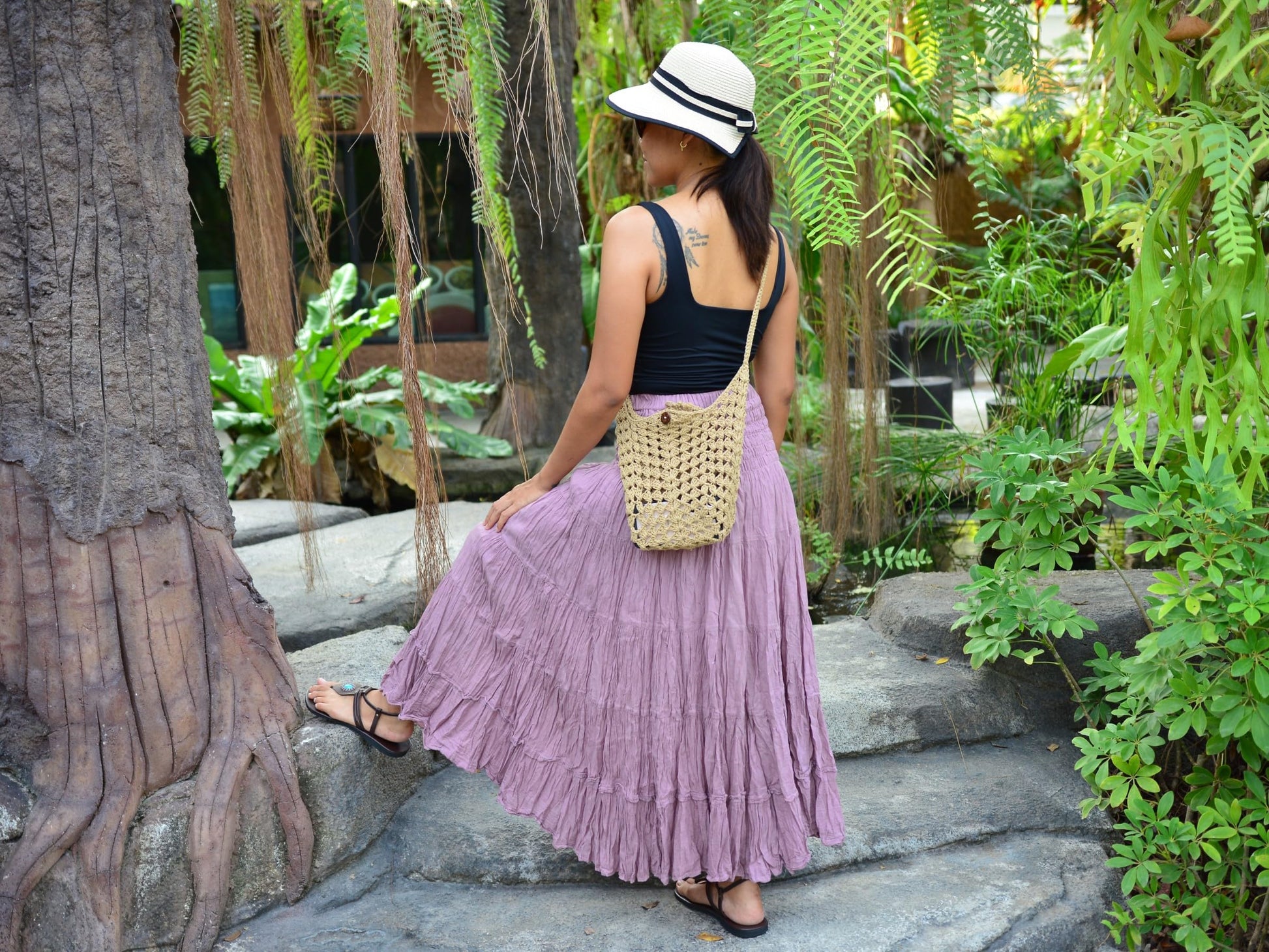 Boho Hippie Maxi Cotton Long Skirt The Nichole Collection