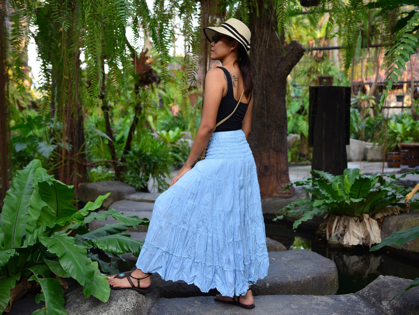 Boho Hippie Maxi Cotton Long Skirt The Nichole Collection