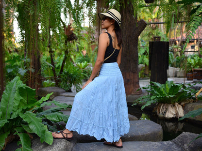 Boho Hippie Maxi Cotton Long Skirt The Nichole Collection