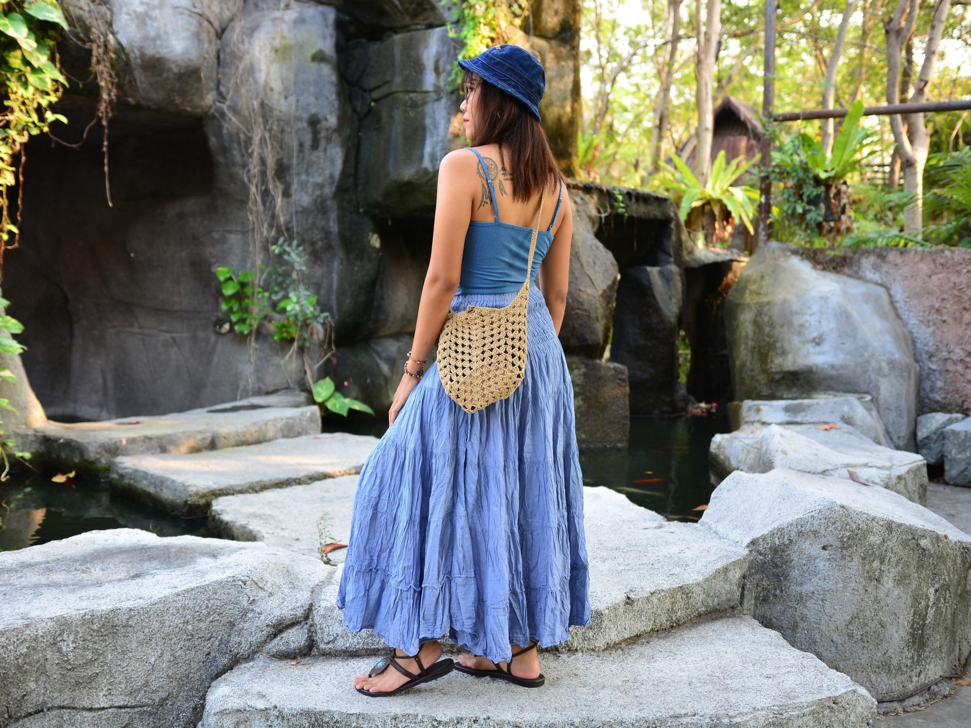 Boho Hippie Maxi Cotton Long Skirt The Nichole Collection