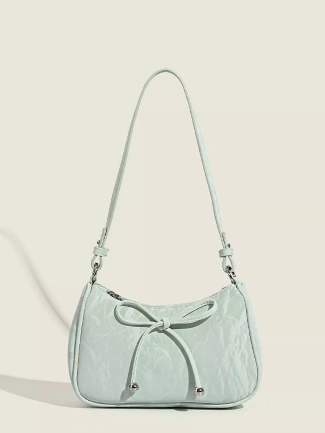 Bow Accent Shoulder Bag Light Green / One Size The Nichole Collection - Official Site