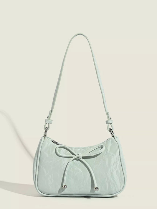 Bow Accent Shoulder Bag Light Green / One Size The Nichole Collection - Official Site