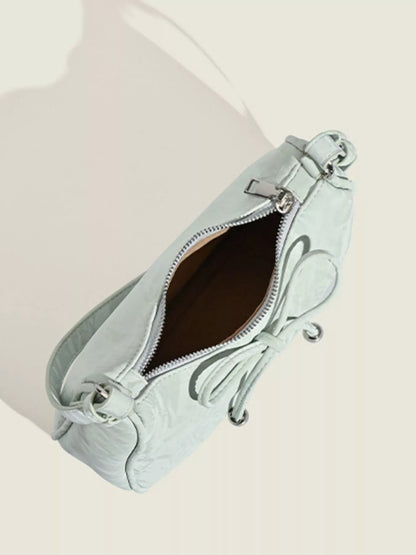 Bow Accent Shoulder Bag Light Green / One Size The Nichole Collection - Official Site