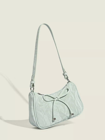 Bow Accent Shoulder Bag Light Green / One Size The Nichole Collection - Official Site