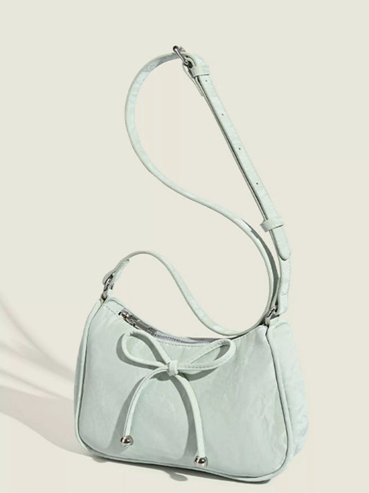 Bow Accent Shoulder Bag Light Green / One Size The Nichole Collection - Official Site