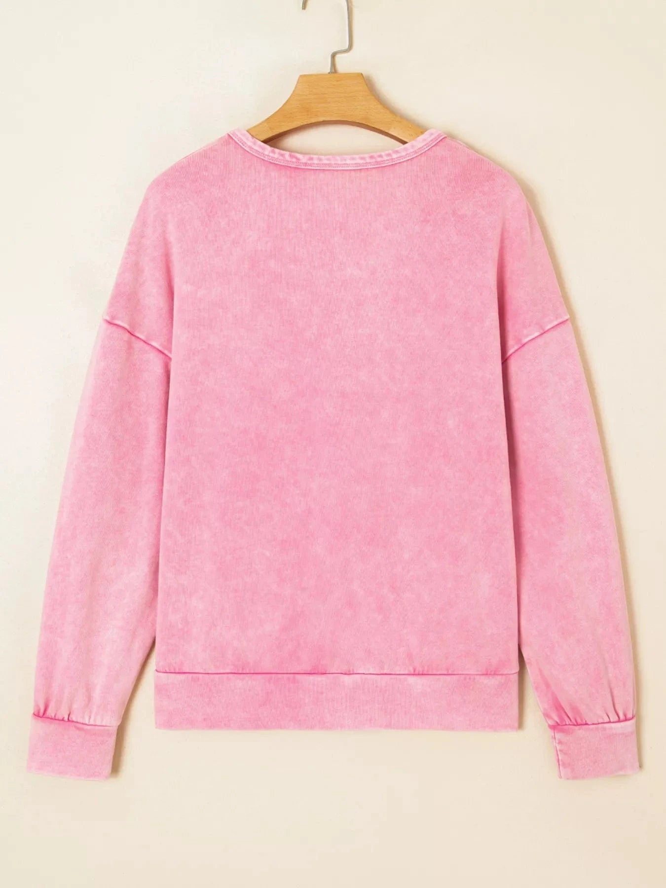 Bow Detail Mineral Wash Sweatshirt Sweatshirt The Nichole Collection