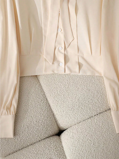 Bow Tie Long Sleeve Shirt The Nichole Collection