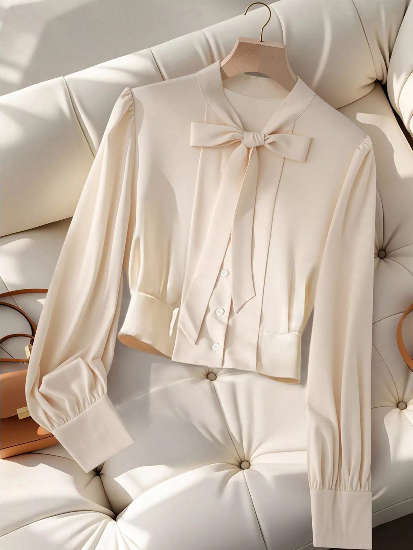 Bow Tie Long Sleeve Shirt The Nichole Collection