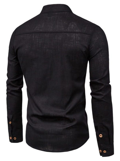 Button Detail Long Sleeve Shirt | The Nichole Collection