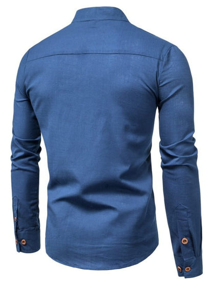 Button Detail Long Sleeve Shirt | The Nichole Collection