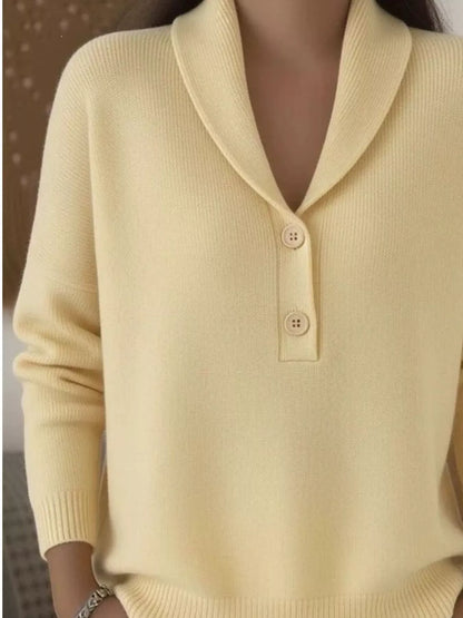 Button Detail Long Sleeve Sweater | The Nichole Collection