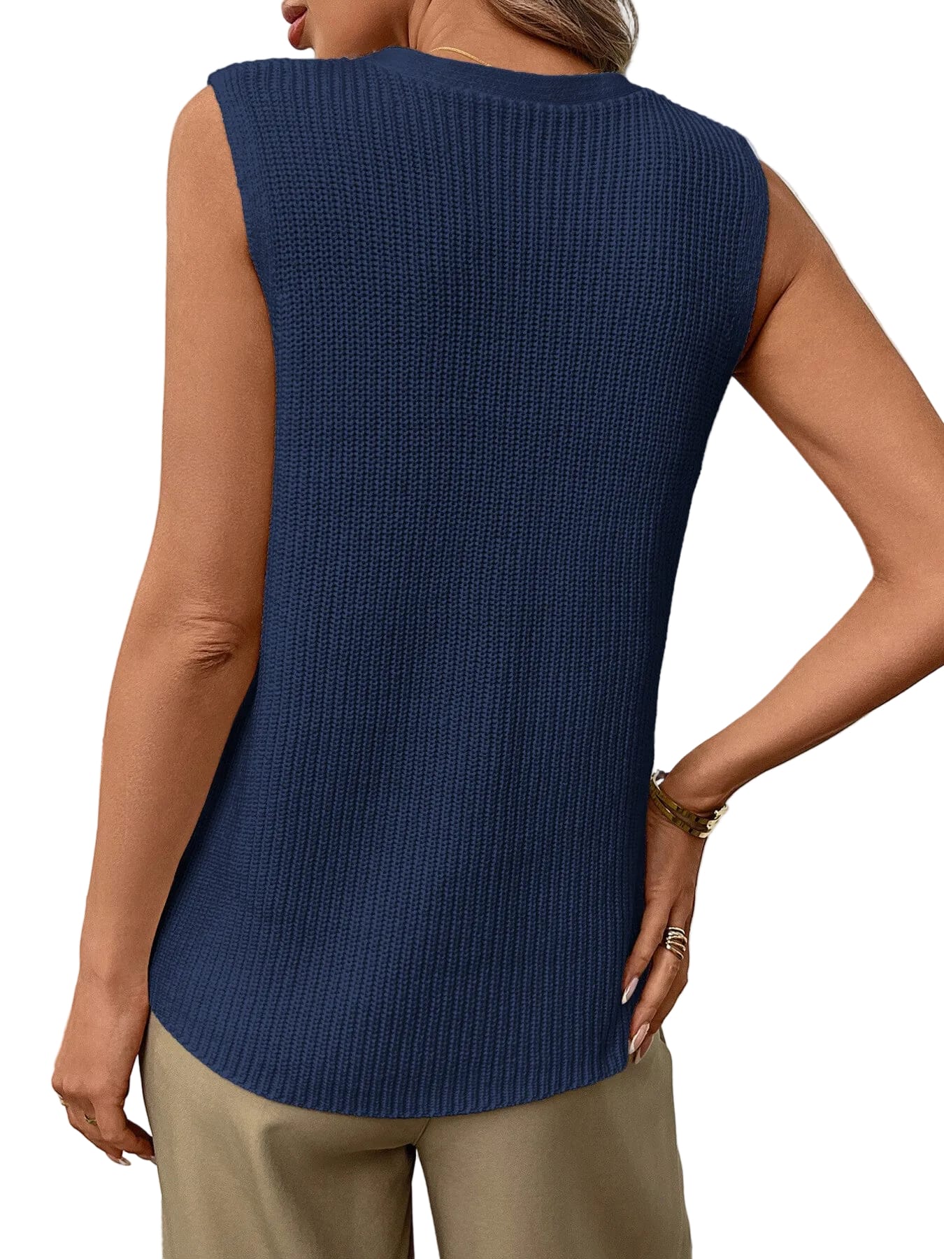 Button-Down Knit Sweater Vest The Nichole Collection - Official Site