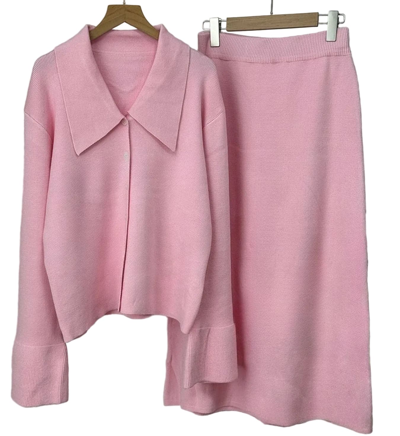 Button Down Long Sleeve Cardigan and Skirt Knit Set The Nichole Collection - Official Site