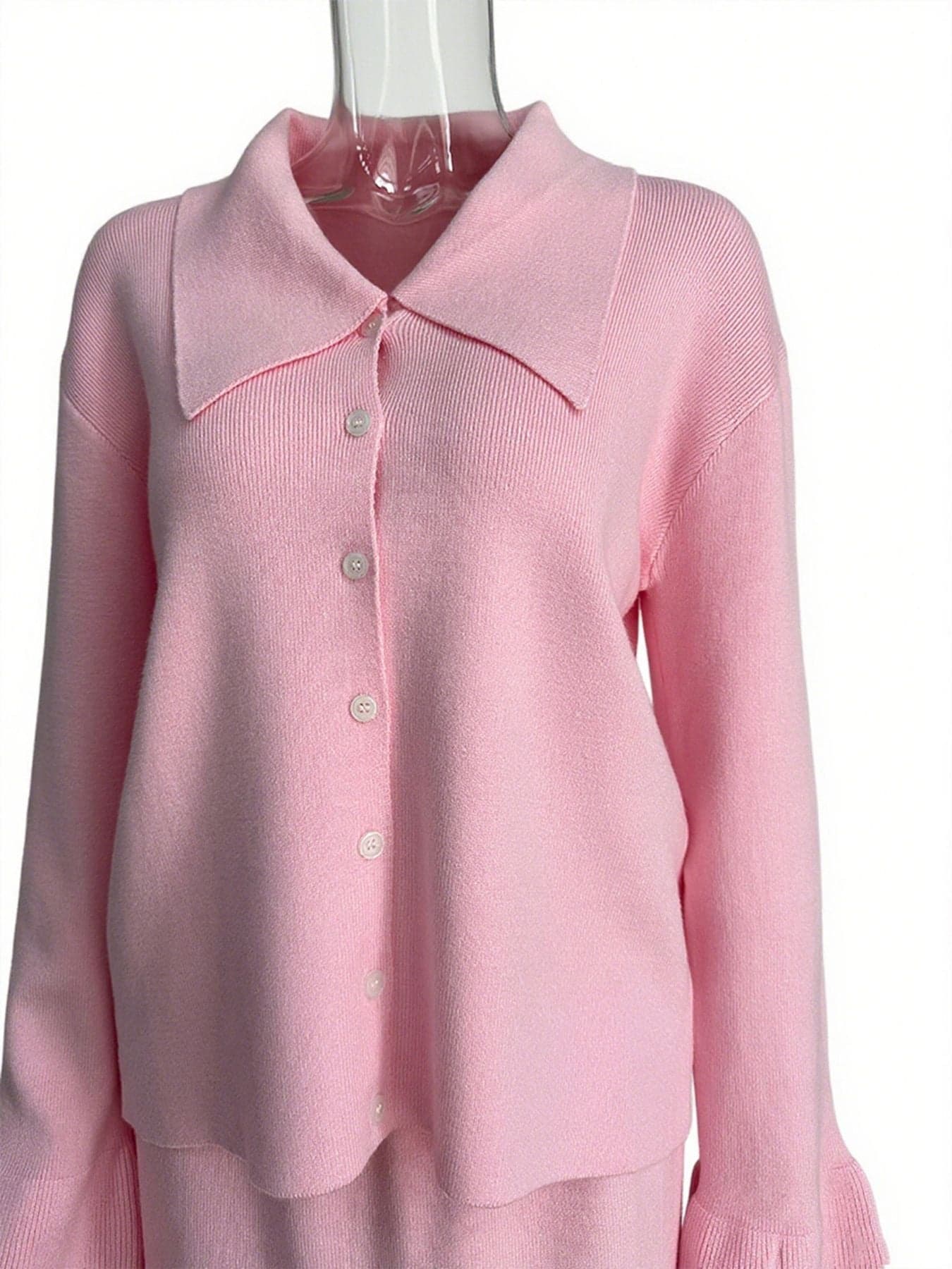 Button Down Long Sleeve Cardigan and Skirt Knit Set The Nichole Collection - Official Site