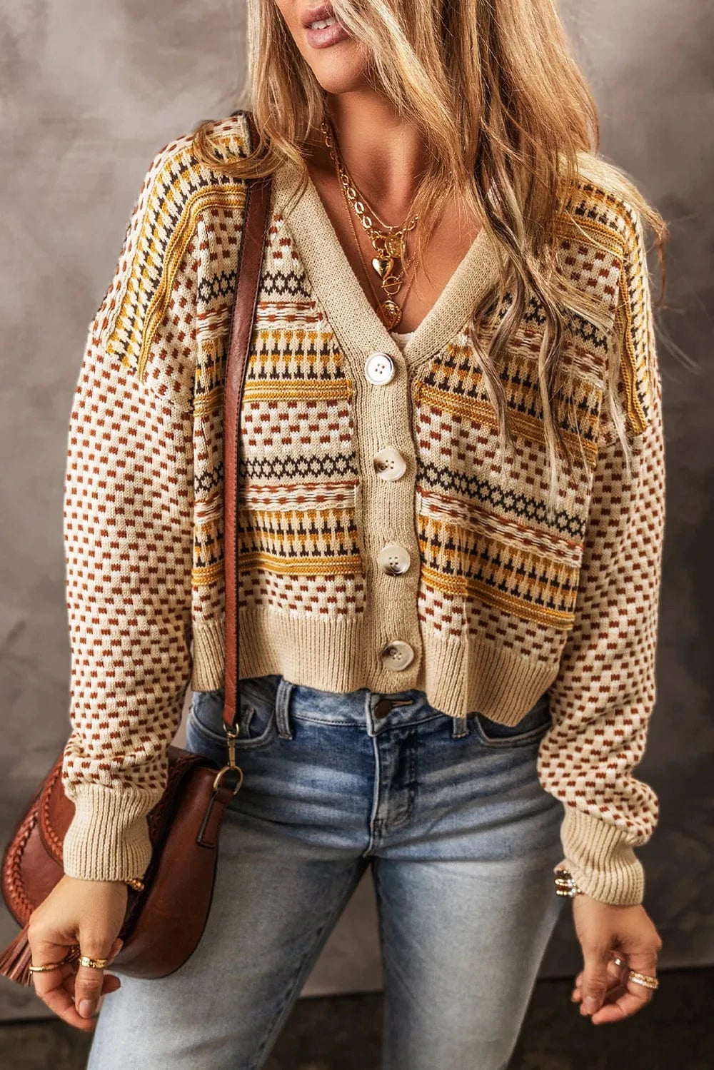 Button Down Long Sleeve Cardigan The Nichole Collection