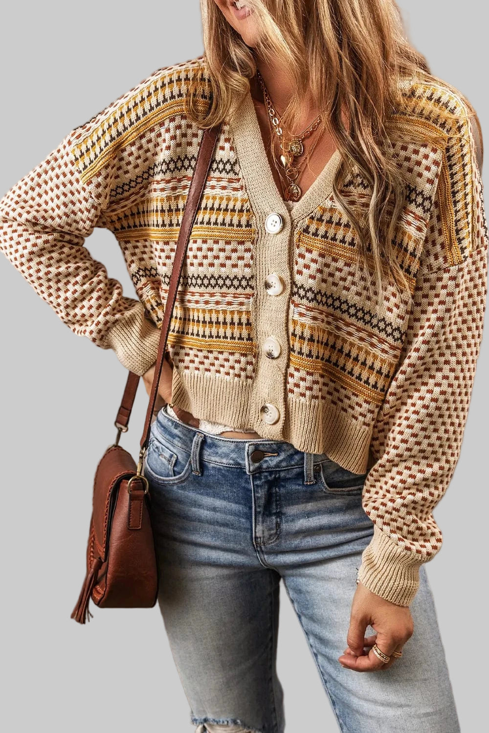 Button Down Long Sleeve Cardigan The Nichole Collection