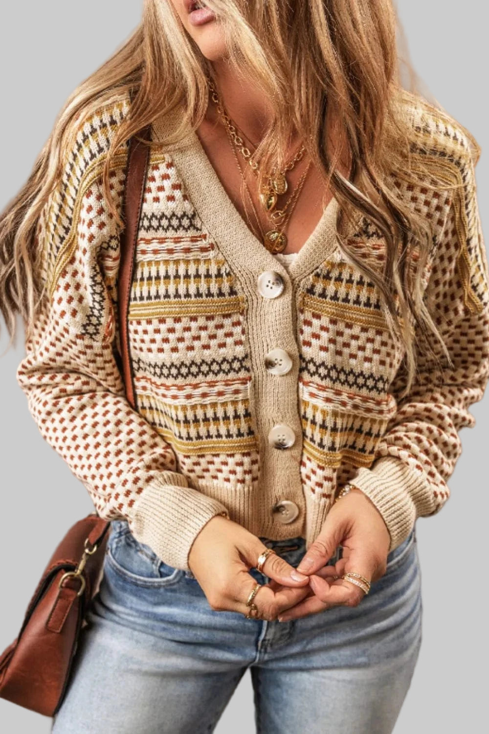 Button Down Long Sleeve Cardigan The Nichole Collection