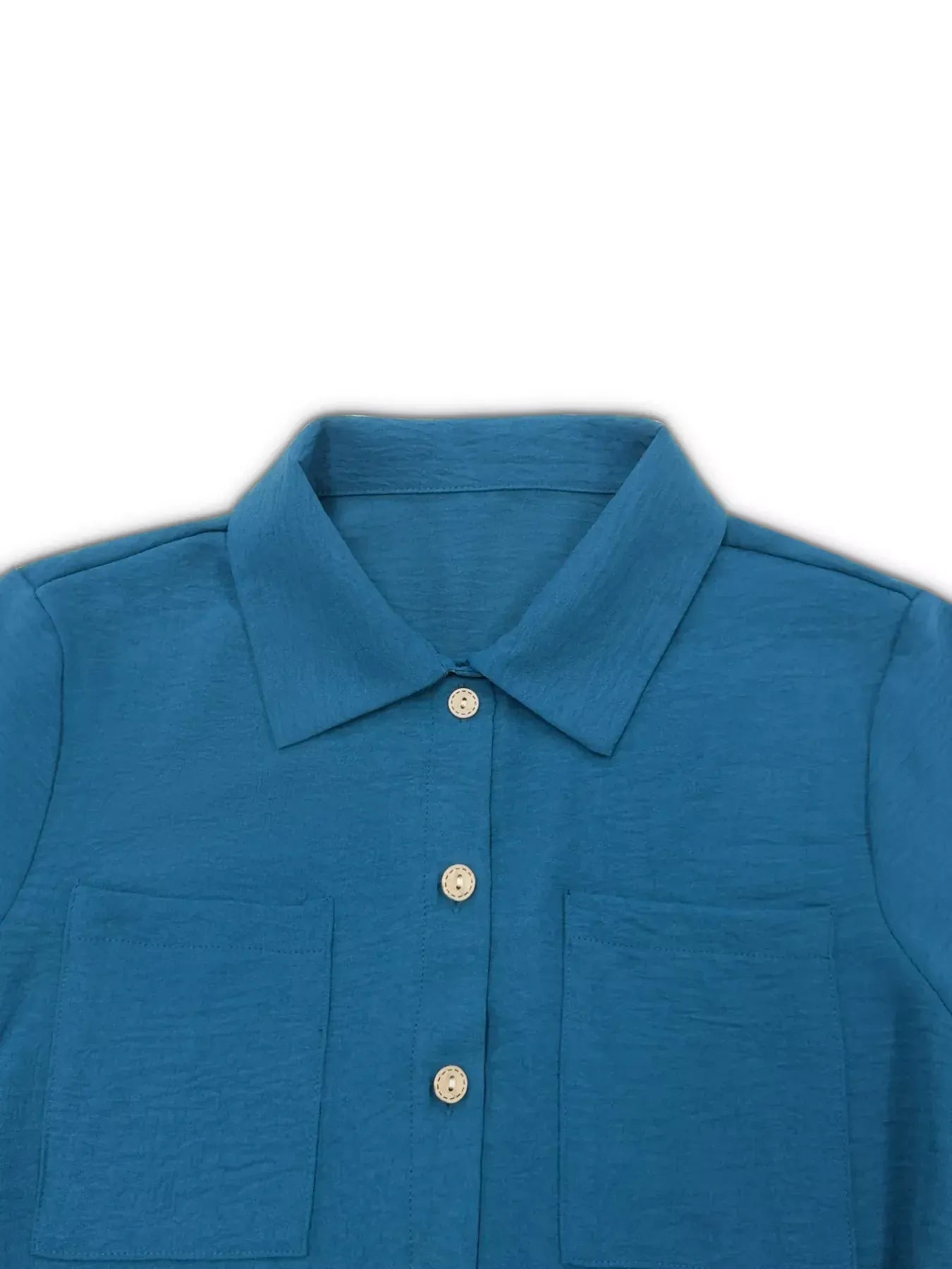 Button-Down Long Sleeve Dress The Nichole Collection