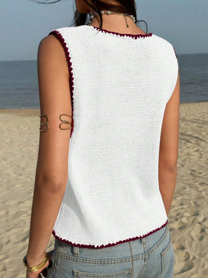 Button-Down Sweater Vest The Nichole Collection - Official Site