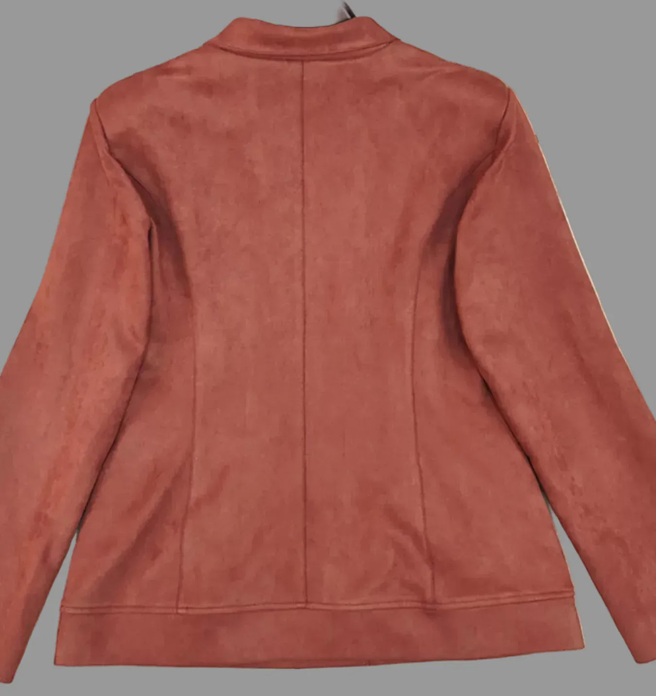 Button Up Lapel Collar Blazer - Khaki / S