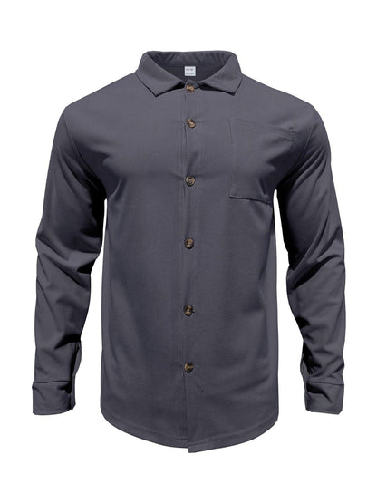 Button Up Long Sleeve Shirt and Pants Set | The Nichole Collection